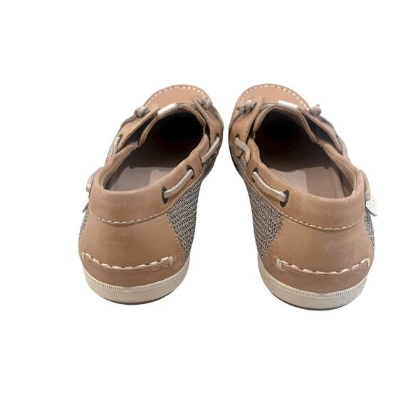Sperry Top-Sider Boat Shoes Womens Size 8M Tan Leather Mesh Angelfish STS96864 - Picture 7 of 12